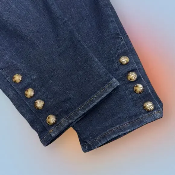 LOFT Women’s 32 CURVY SKINNY Blue Jeans - Picture 2 of 4